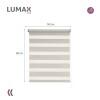 Cortina Roller Zebra Simple Lumax 1.4 X 1.6m Gran Calidad Beige