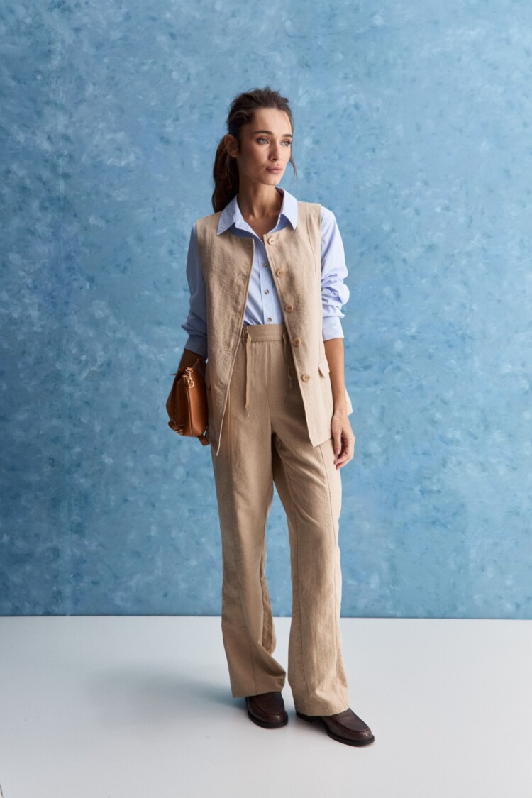 CHALECO MALDIVAS Beige
