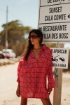 Túnica estampa geométrica rosa