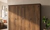 Ropero 4 puertas 2 Cajones Madera - Linea mexicana Nogal