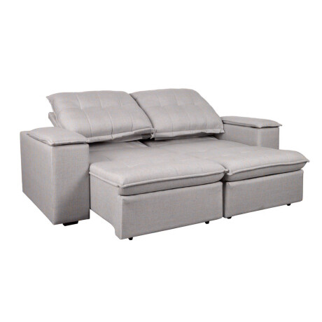 SOFA RETRACTIL 3 CUERPOS TELA GRIS ATLANTA GRIS OSC
