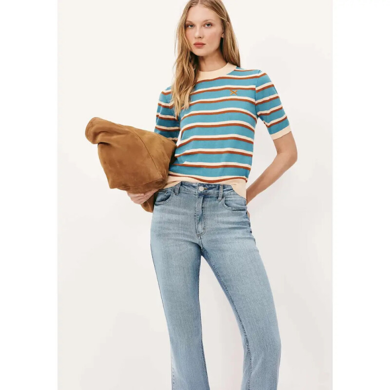 CALCA FEM AZUL MEDIO