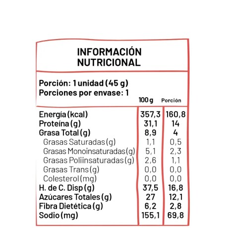 Barras De Proteína 45g Kit x12 Underfive Almendra