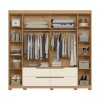 Ropero 6 puertas 4 cajones - Doble Casal Beige