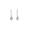 Caravanas colgante Lágrima-Plata 925-Piedra Zirconia-CA3138 conpiedra