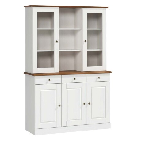 APARADOR/CRISTALERO MADERA BLANCO AGATA