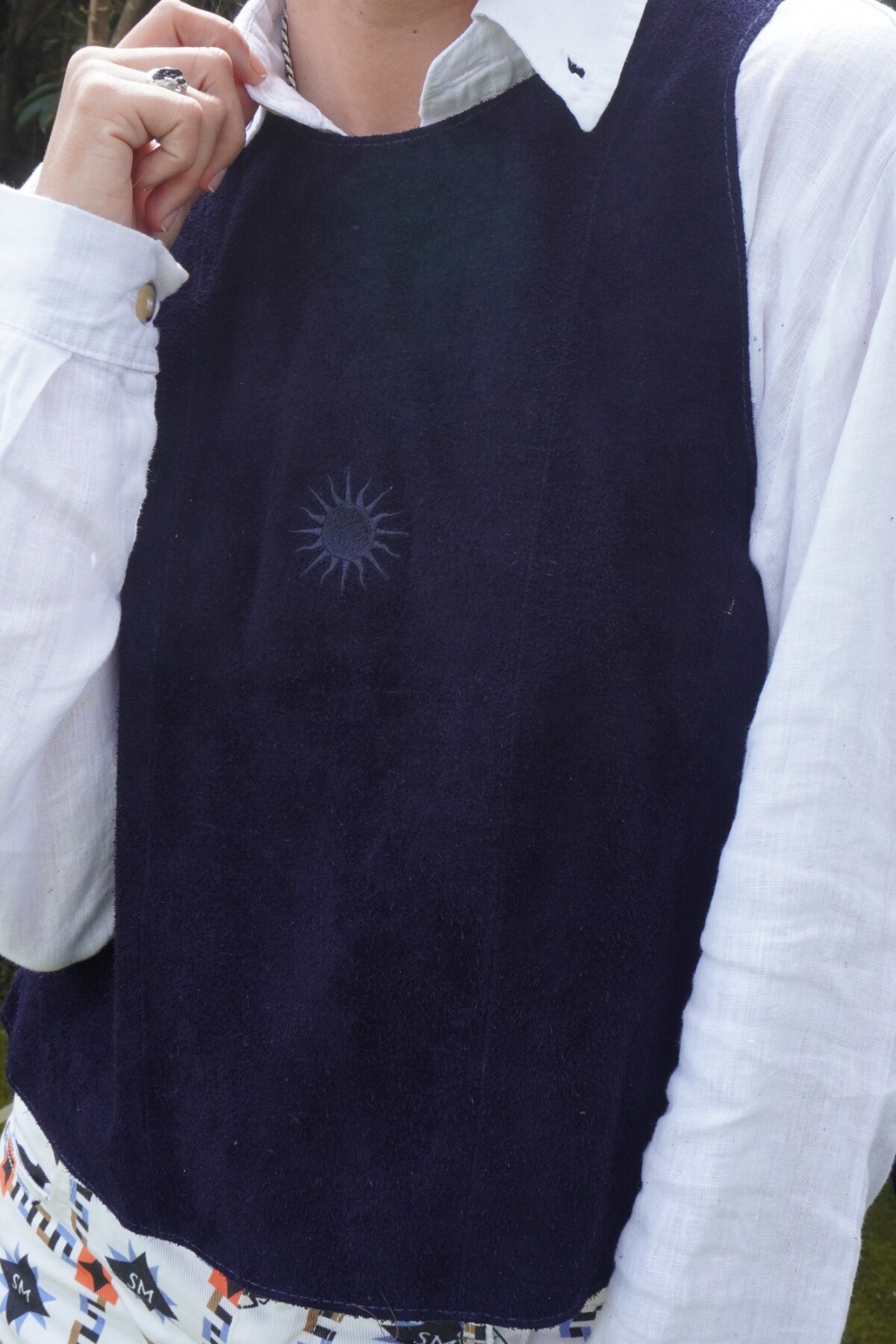 Sun Suede Vest Gamuza Azul