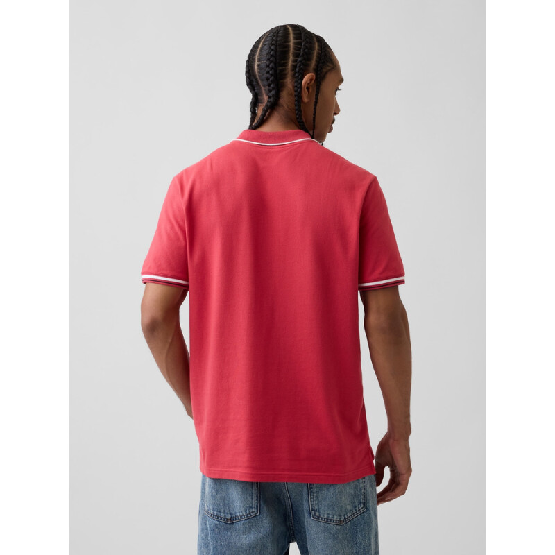 F-LOGO PK POLO MINERAL RED 17-1537 TC