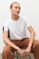 Remera bordado con brillos blanco