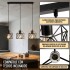 Lampara De Techo Colgante De 3 Luces Jaula Metal Moderna IMBACK Color Negro Lampara De Techo Colgante De 3 Luces Jaula Metal Moderna IMBACK Color Negro