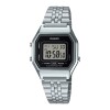 Reloj Casio Retro LA680WA 1DF Unisex con correa de acero Plateado