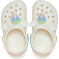 Crocs Classic IAM Rainbow Unicorn Blanco