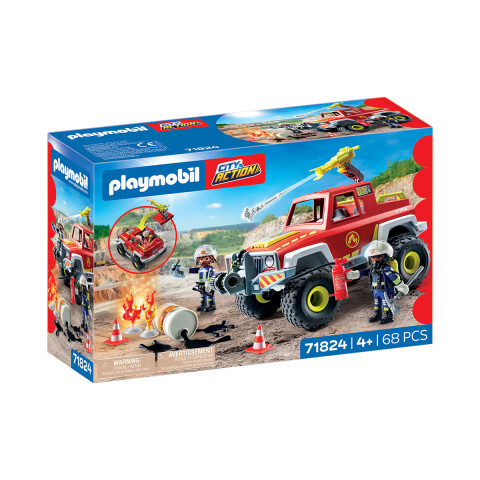 Camioneta de Bomberos Playmobil 68 Piezas U
