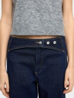 Pantalón Vaquero Cierre Con Solapa azul