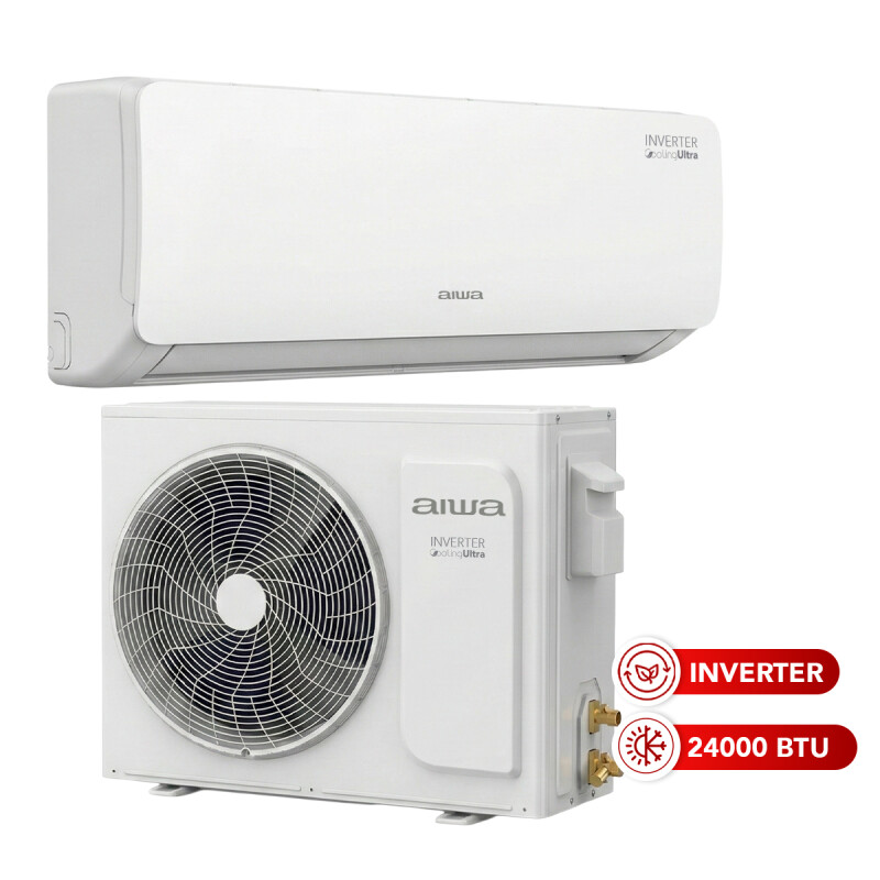 Aire Acondicionado AIWA 24000 BTU Split Inverter Frío/Calor Blanco Aire Acondicionado AIWA 24000 BTU Split Inverter Frío/Calor Blanco