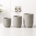 MACETA ALTA TERMINI ARENADA 55 LITROS CEMENTO MACETA ALTA TERMINI ARENADA 55 LITROS CEMENTO