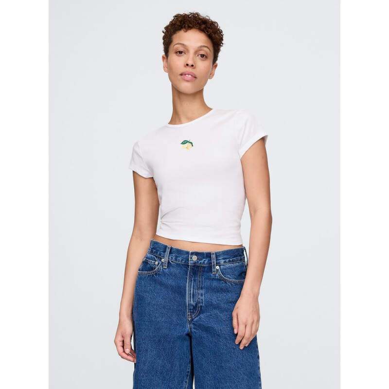 GRAPHICS - SS EVERYDAY JERSEY FITTED CREW FRESH WHITE