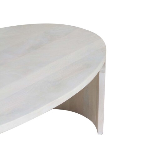 MESA RATONA MADERA BLANCO OVAL