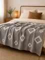 MANTA DECORATIVA PRINT BEIGE