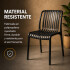 Silla Comedor ComboHome Vetro Isabelini X6 Negro 1