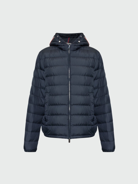 MONCLER - Campera Corta con Capucha Vermeille Azul