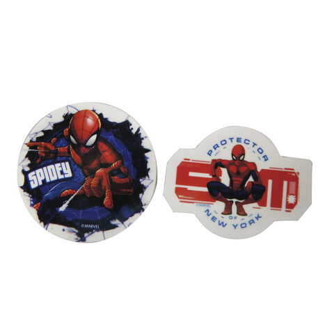 Pack x 2 Goma de Borrar Spiderman 4 cm U