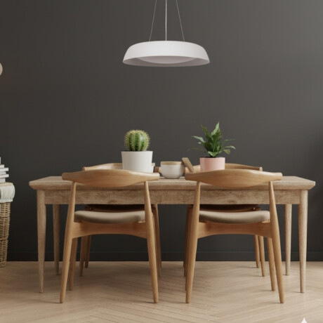 LUMINARIA COLGANTE DECORATIVA DIMERIZABLE HARLEY CCT 25W Luminaria Colgante Dimerizable Harley Blanca