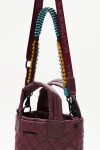 Cartera Tote Mini Matelasse Bordo