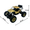 Auto Todoterreno Rock Crawler 4x4 Dorado