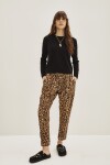Pantalon Porter Leopard Marron