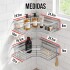 Set X2 Estantes Esquinero Organizador Baño Ducha Y Adhesivos Linea Premium Imback Color Plateado Set X2 Estantes Esquinero Organizador Baño Ducha Y Adhesivos Linea Premium Imback Color Plateado