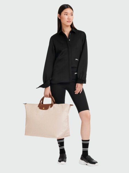 LONGCHAMP - LE PLIAGE ORIGINAL, BOLSO DE VIAJE L Marfil