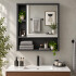 Espejo Para Baño Con Estantes 40 X 50 Cm Movi Esh0069 ESPEJO BOTIQUIN MOVI ESH0069 NEGRO