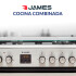 Cocina A Gas James C 25a Tks G2 Inox 4 Hornallas COCINA JAMES C25A TKS G2 INOX
