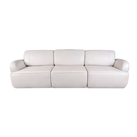 SOFA 4 CUERPOS CUERO-100-NATURAL NATURAL-BEIGE IRON MARFIL