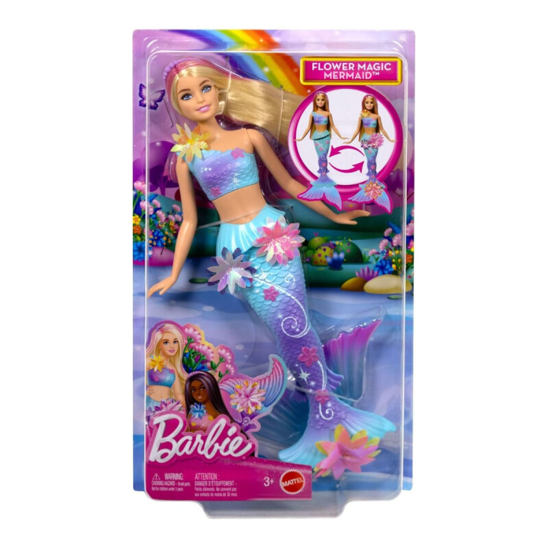Muñeca Sirena Mágica de Flores Barbie Muñeca Sirena Mágica de Flores Barbie