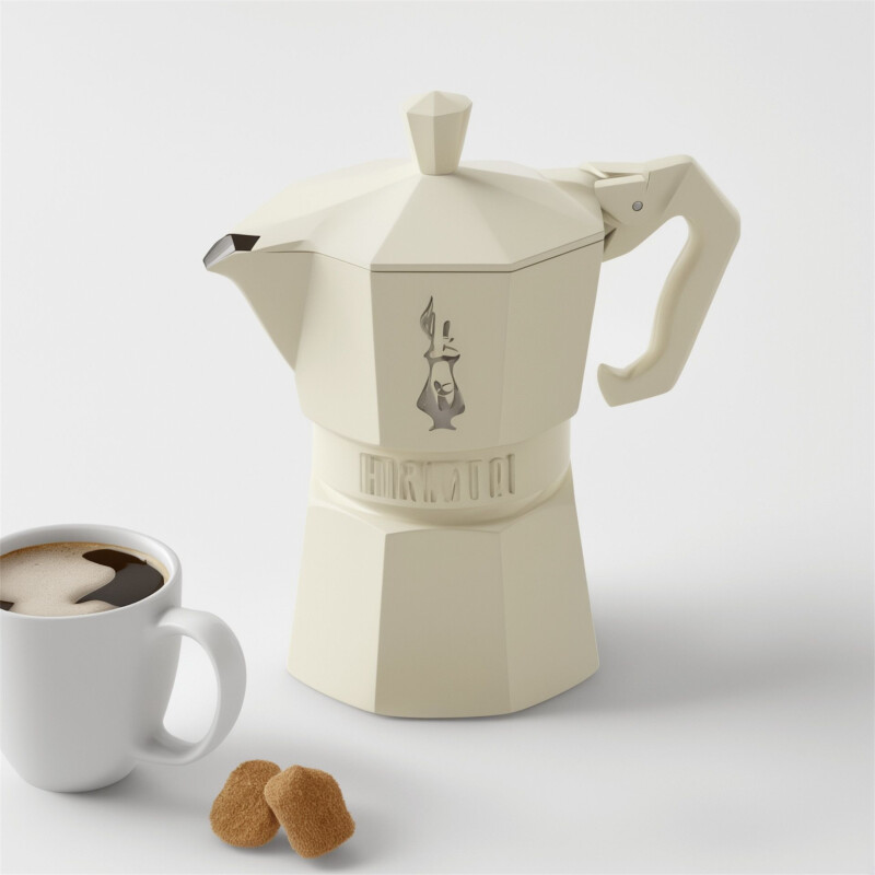 Cafetera Italiana Bialetti Exclusive 6 Tazas Crema Cafetera Italiana Bialetti Exclusive 6 Tazas Crema