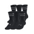 UA Essential 6pk Crew-WHT BLK-001