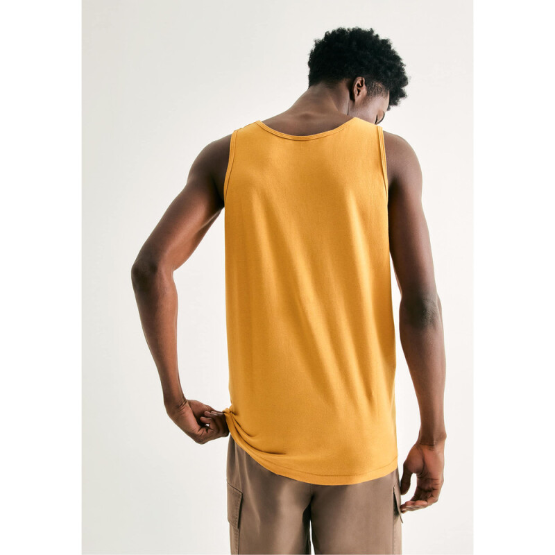 CAMISETA REGATA MASC AMARELO MEDIO