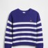 CREW PRINT SWEATER SPECTRUM BLUE