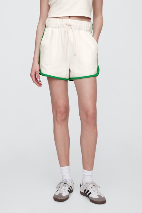 Short Pique Mujer Milk Stripe