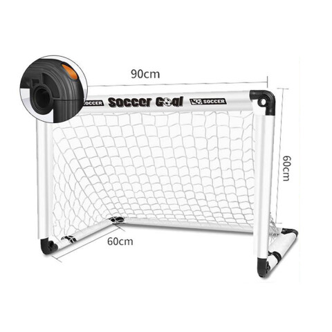 Arco de Futbol Desarmable con Accesorios 90 x 60 cm U
