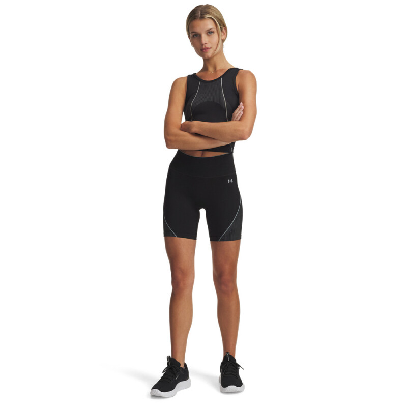 UA Vanish Seamless Short-RED BLK-003