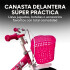 Bicicleta infantil Shengdi Rodado 18 Canasto Parrilla Hadas Color Rosa Oscuro