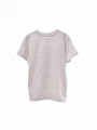 REMERA ESTAMPADA GRIS MELANGE M