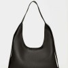 Bolso Heather en efecto cuero graneado Negro