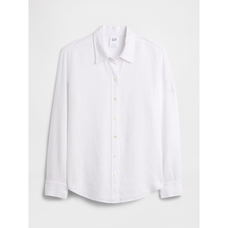 V-HS LINEN EASY SHIRT OPTIC WHITE