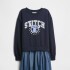 V-DIS STITCH K2W FLC DRESS NAVY UNIFORM