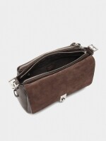 Bolso Bandolera Con Piel marron