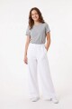 Pantalon palazzo tipo jogging liviano CRUDO